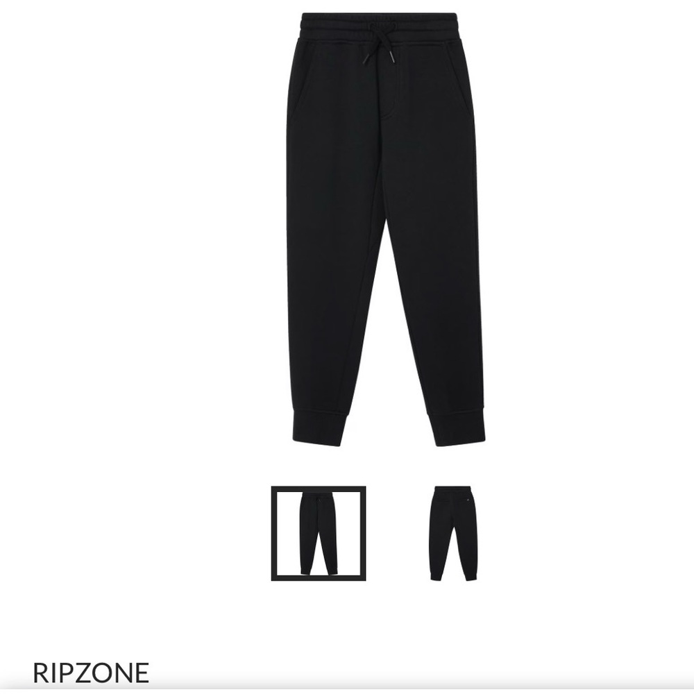 Youth Ripzone Roe 2.0 Black fleece Sweatpant - Black Beauty medium